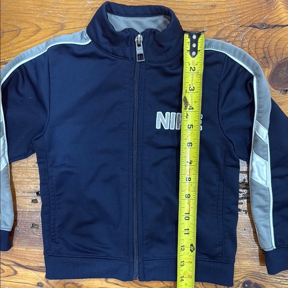 Nike Navy Blue Zip Up Jacket with Gray Lining Toddler size 3T - Picture 6 of 7